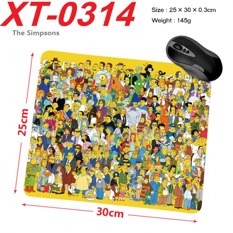 The Simpsons  Anime peripheral new lock edge mouse pad 25X30cm xt-0314