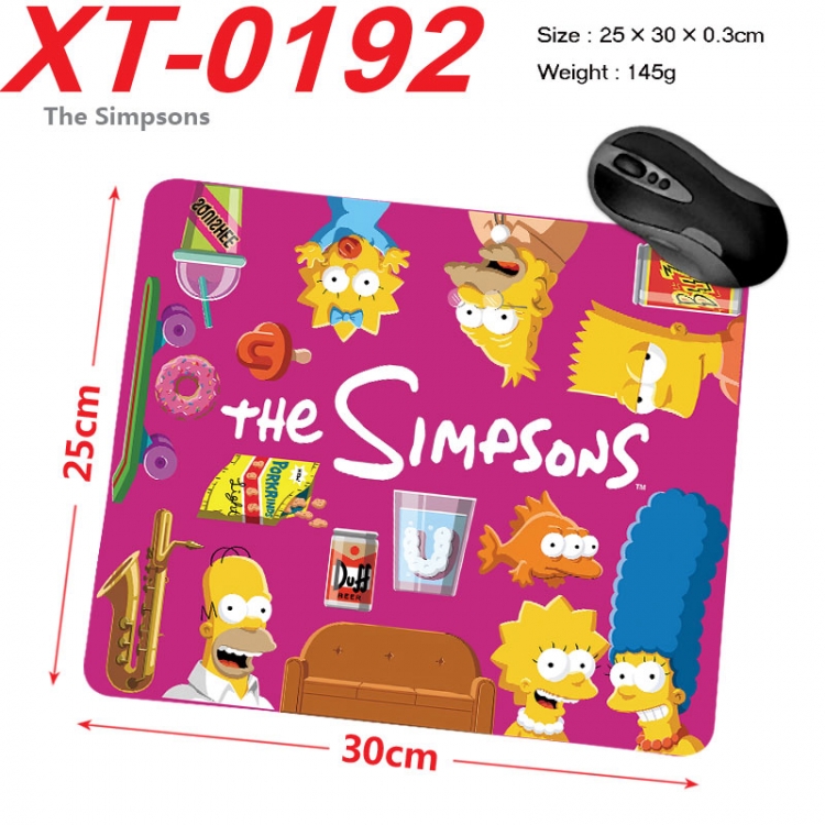 The Simpsons  Anime peripheral new lock edge mouse pad 25X30cm  xt-0192