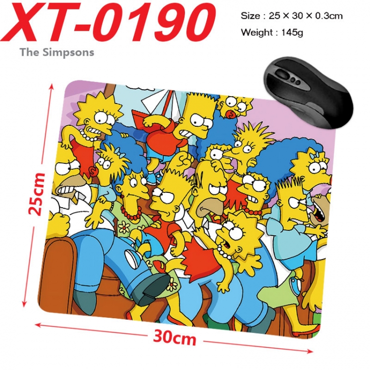 The Simpsons  Anime peripheral new lock edge mouse pad 25X30cm  xt-0190