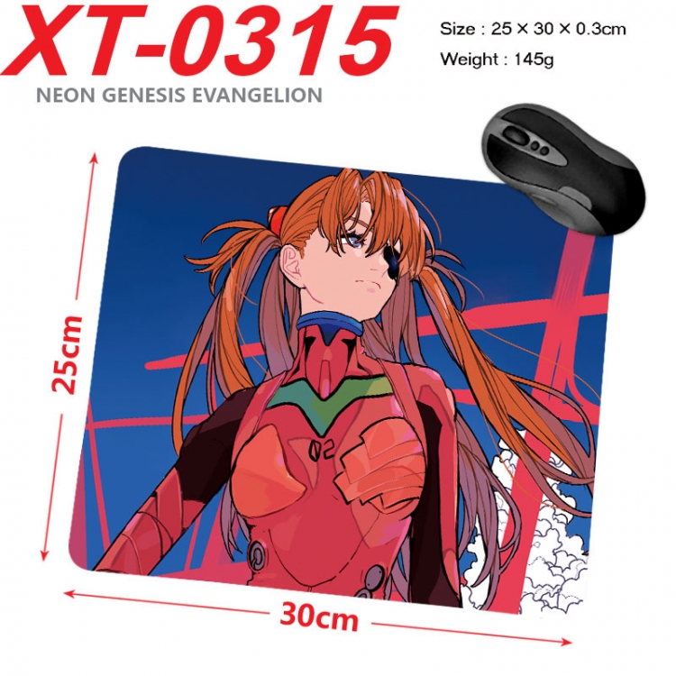 EVA  Anime peripheral new lock edge mouse pad 25X30cm  xt-0315