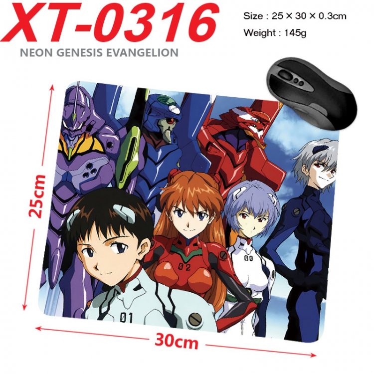 EVA  Anime peripheral new lock edge mouse pad 25X30cm  xt-0316