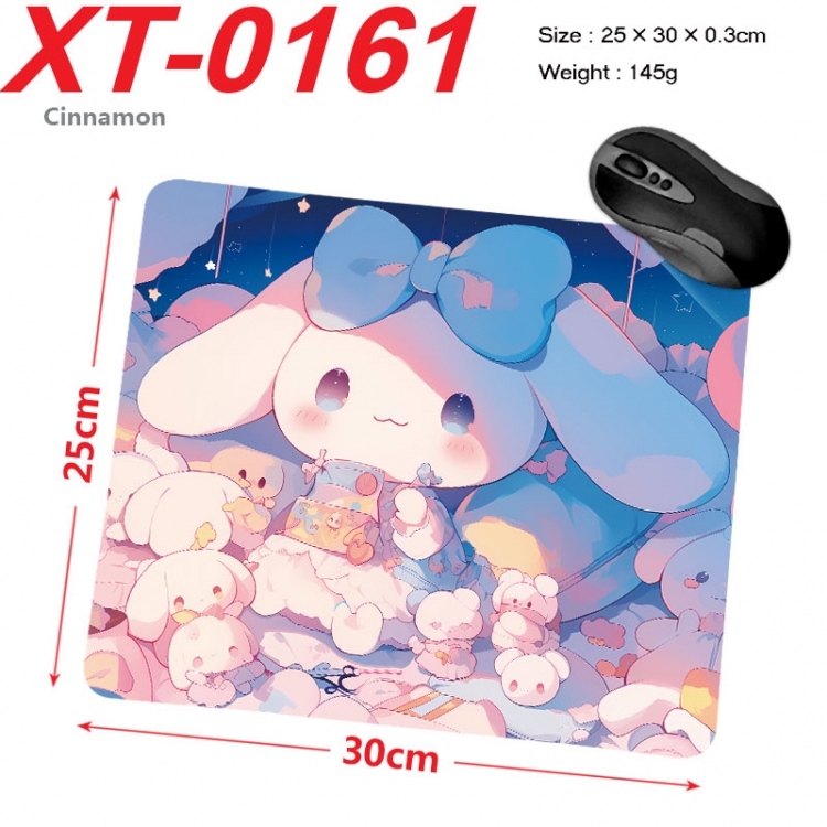 Cinnamoroll Anime peripheral new lock edge mouse pad 25X30cm