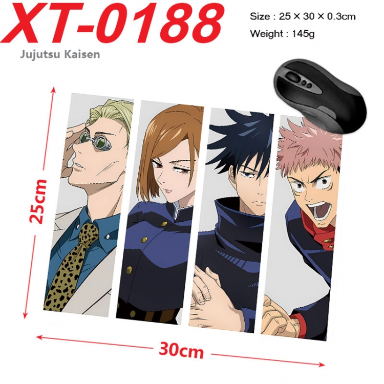 Jujutsu Kaisen Anime peripheral new lock edge mouse pad 25X30cm xt-0188