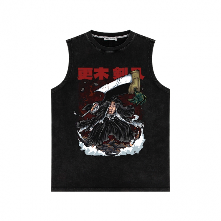 Bleach Anime peripheral washed vest direct spray process 290g from S to 2XL