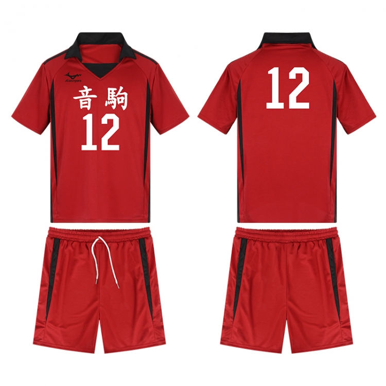 Haikyuu!! Anime peripheral short sleeved shorts ball suit set from S to 3XL