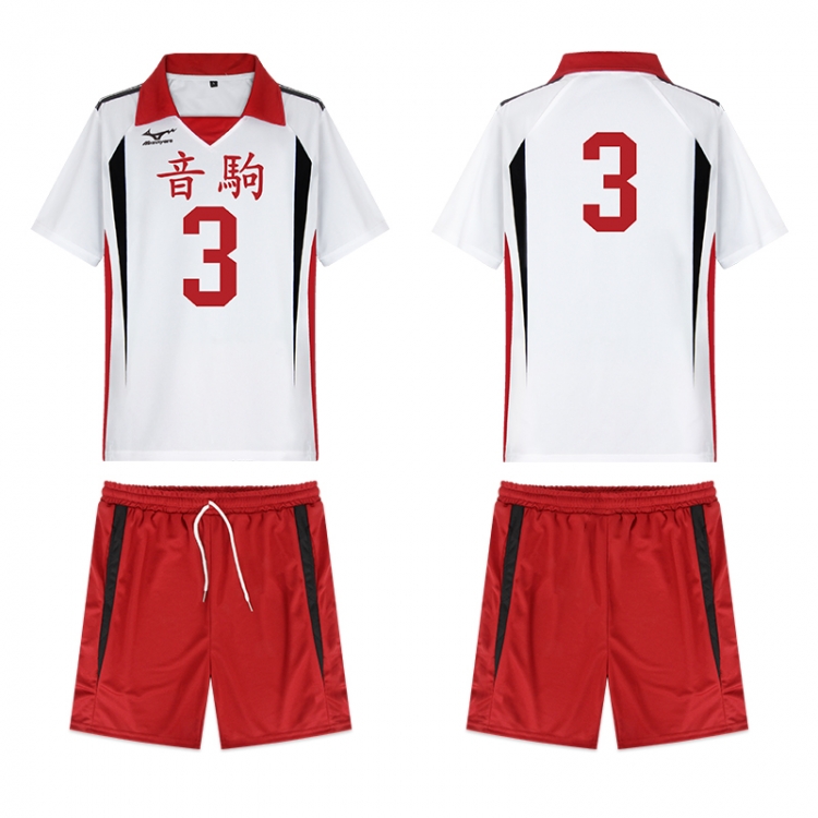 Haikyuu!! Anime peripheral short sleeved shorts ball suit set from S to 3XL