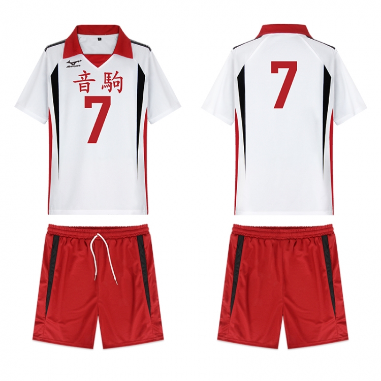 Haikyuu!! Anime peripheral short sleeved shorts ball suit set from S to 3XL