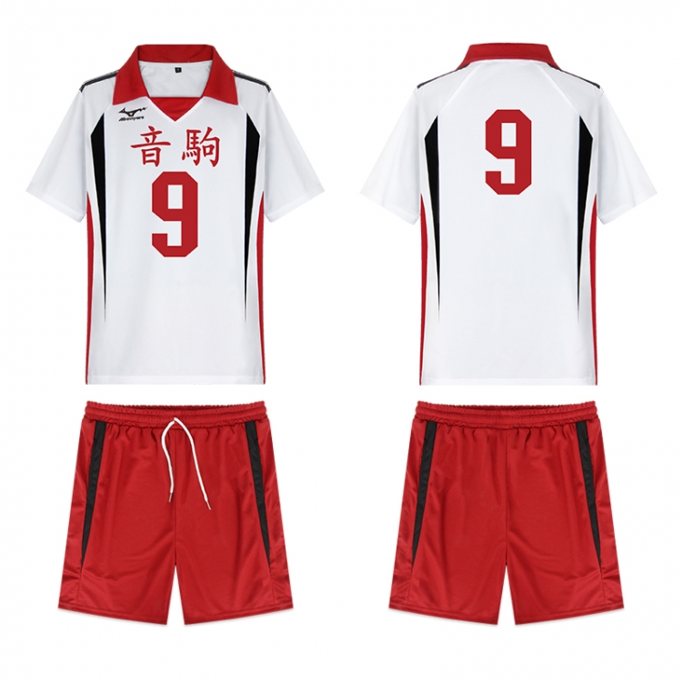 Haikyuu!! Anime peripheral short sleeved shorts ball suit set from S to 3XL