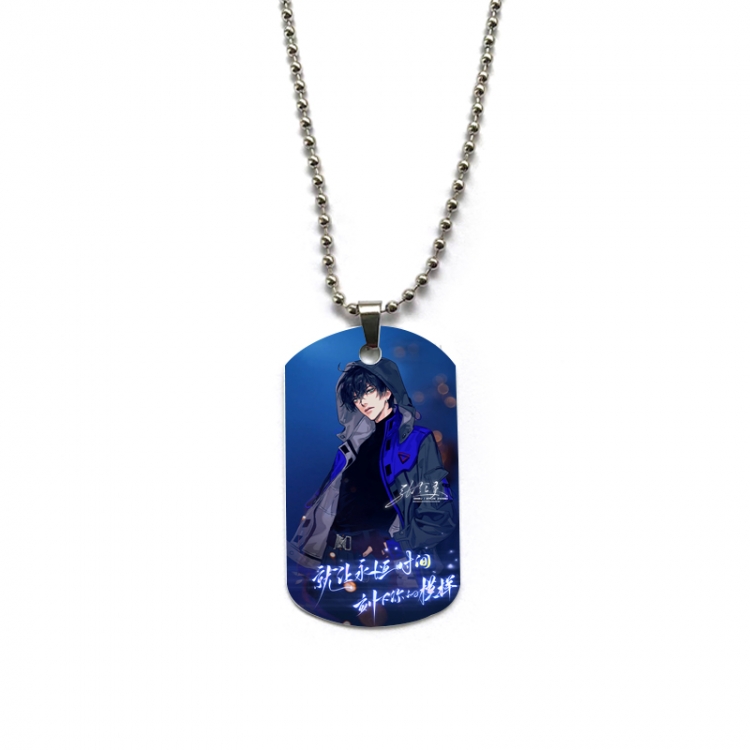 The Graver Robbers Chronicles Anime double-sided full color printed military brand necklace price for 5 pcs