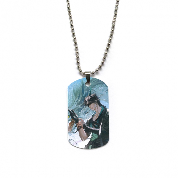 The Graver Robbers Chronicles Anime double-sided full color printed military brand necklace price for 5 pcs