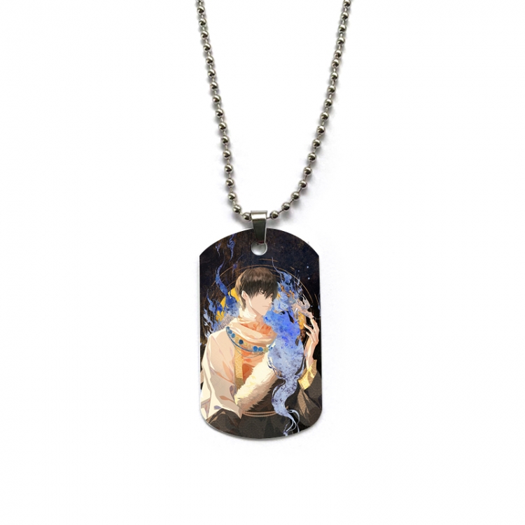 The Graver Robbers Chronicles Anime double-sided full color printed military brand necklace price for 5 pcs