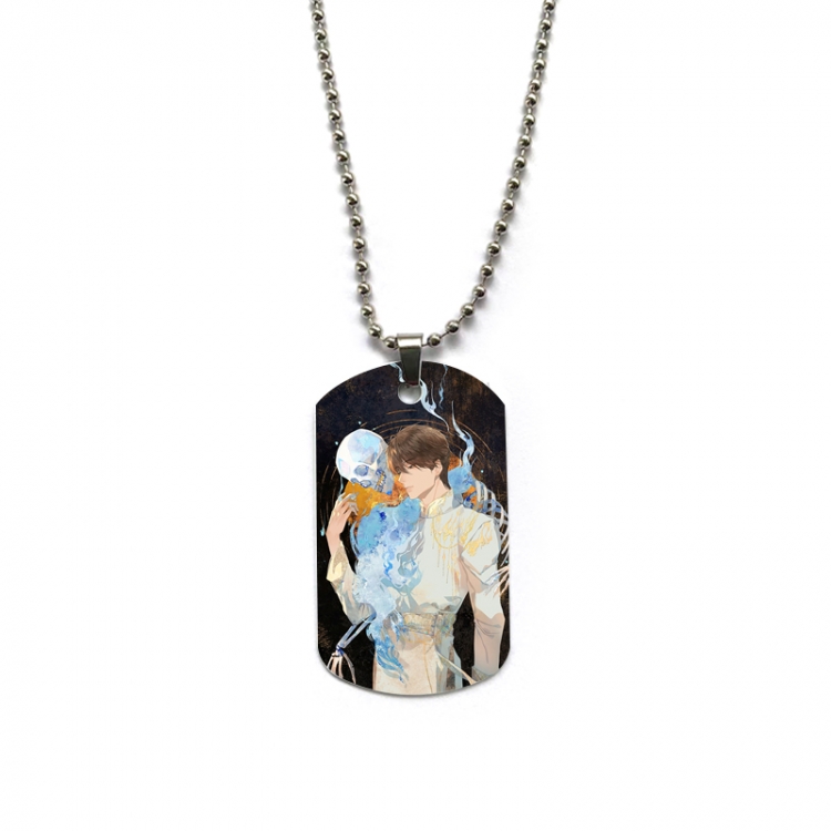 The Graver Robbers Chronicles Anime double-sided full color printed military brand necklace price for 5 pcs