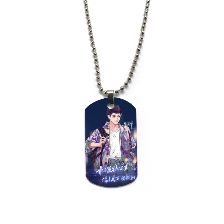 The Graver Robbers Chronicles Anime double-sided full color printed military brand necklace price for 5 pcs