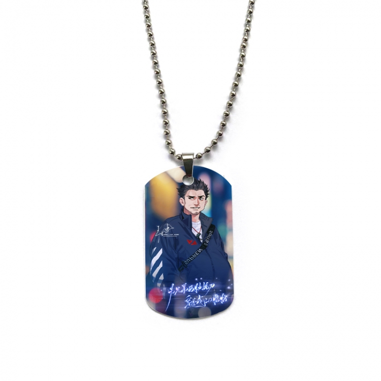 The Graver Robbers Chronicles Anime double-sided full color printed military brand necklace price for 5 pcs