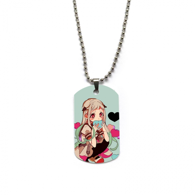 Toilet-bound Hanako-kun Anime double-sided full color printed military brand necklace price for 5 pcs