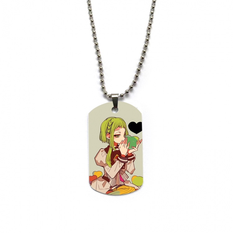 Toilet-bound Hanako-kun Anime double-sided full color printed military brand necklace price for 5 pcs