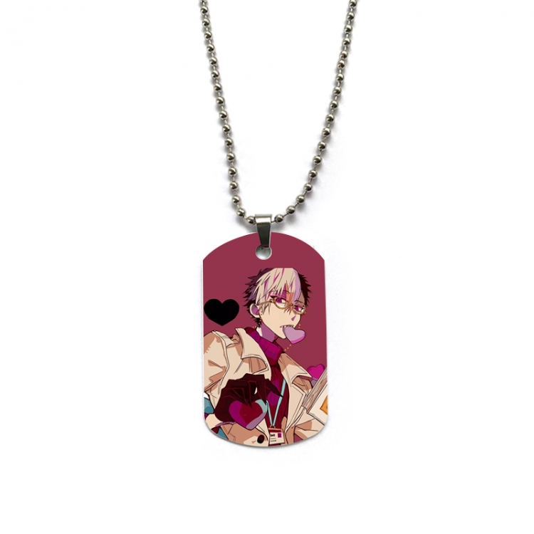 Toilet-bound Hanako-kun Anime double-sided full color printed military brand necklace price for 5 pcs