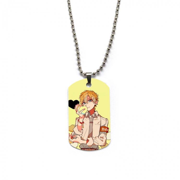 Toilet-bound Hanako-kun Anime double-sided full color printed military brand necklace price for 5 pcs