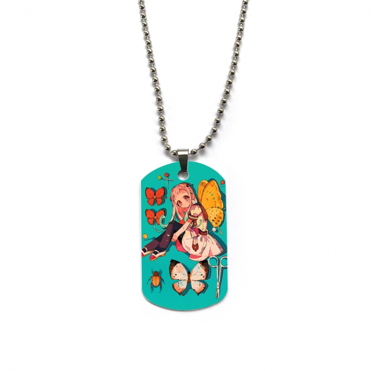 Toilet-bound Hanako-kun Anime double-sided full color printed military brand necklace price for 5 pcs