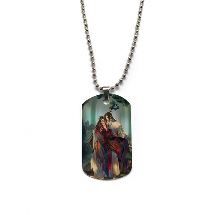 The wizard of the de Anime double-sided full color printed military brand necklace price for 5 pcs