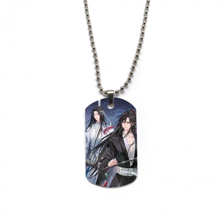 The wizard of the de Anime double-sided full color printed military brand necklace price for 5 pcs