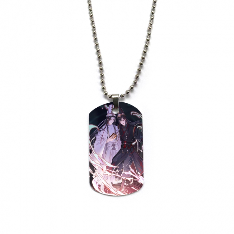 The wizard of the de Anime double-sided full color printed military brand necklace price for 5 pcs