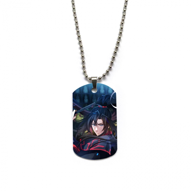 The wizard of the de Anime double-sided full color printed military brand necklace price for 5 pcs