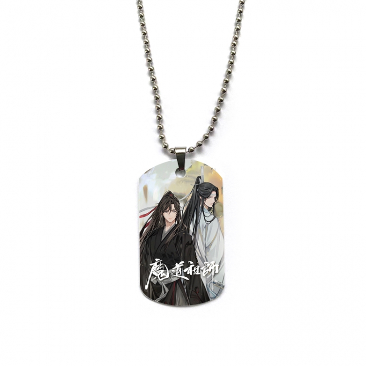 The wizard of the de Anime double-sided full color printed military brand necklace price for 5 pcs