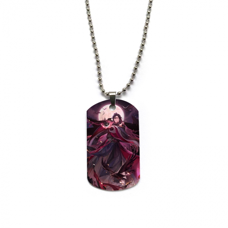 The wizard of the de Anime double-sided full color printed military brand necklace price for 5 pcs