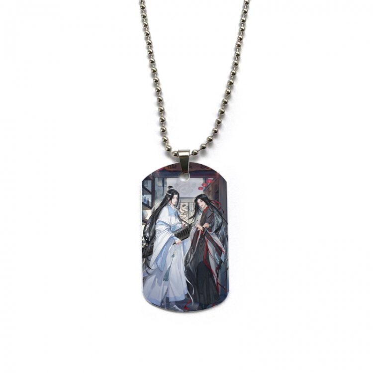 The wizard of the de Anime double-sided full color printed military brand necklace price for 5 pcs