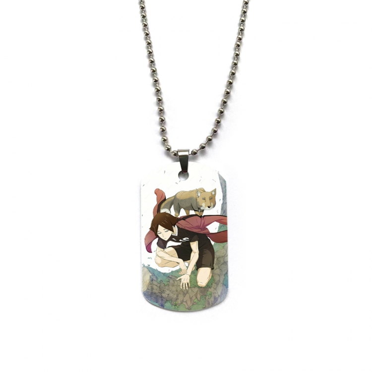  Haikyuu!! Anime double-sided full color printed military brand necklace price for 5 pcs