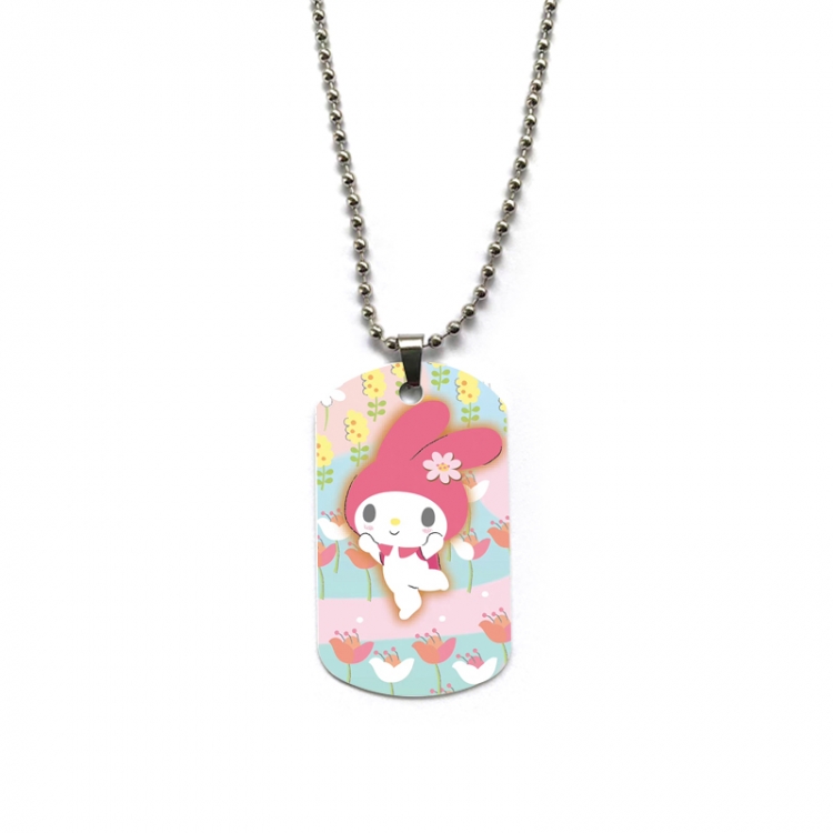 sanrio Anime double-sided full color printed military brand necklace price for 5 pcs