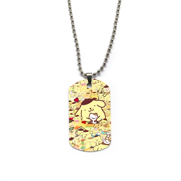 sanrio Anime double-sided full color printed military brand necklace price for 5 pcs