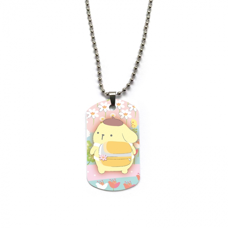 sanrio Anime double-sided full color printed military brand necklace price for 5 pcs