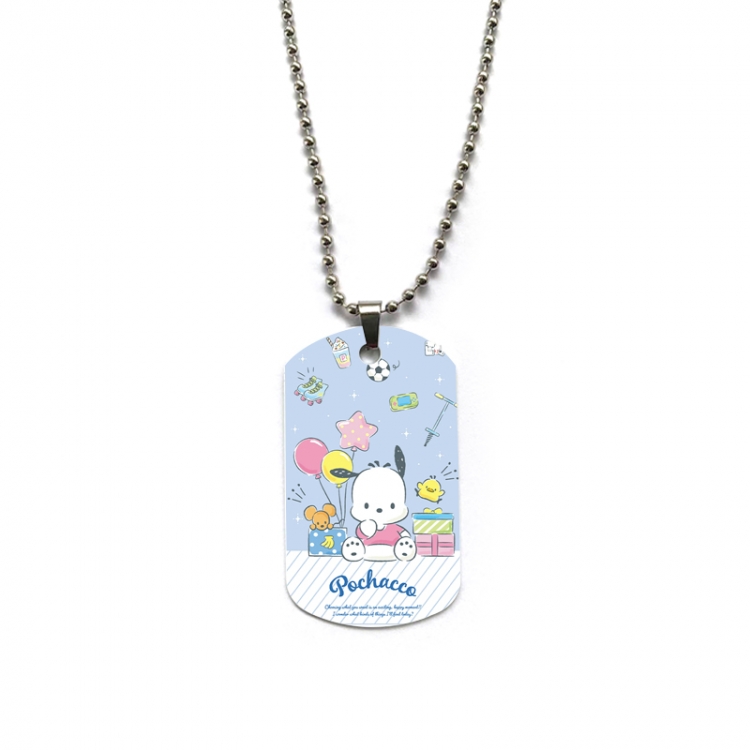 sanrio Anime double-sided full color printed military brand necklace price for 5 pcs