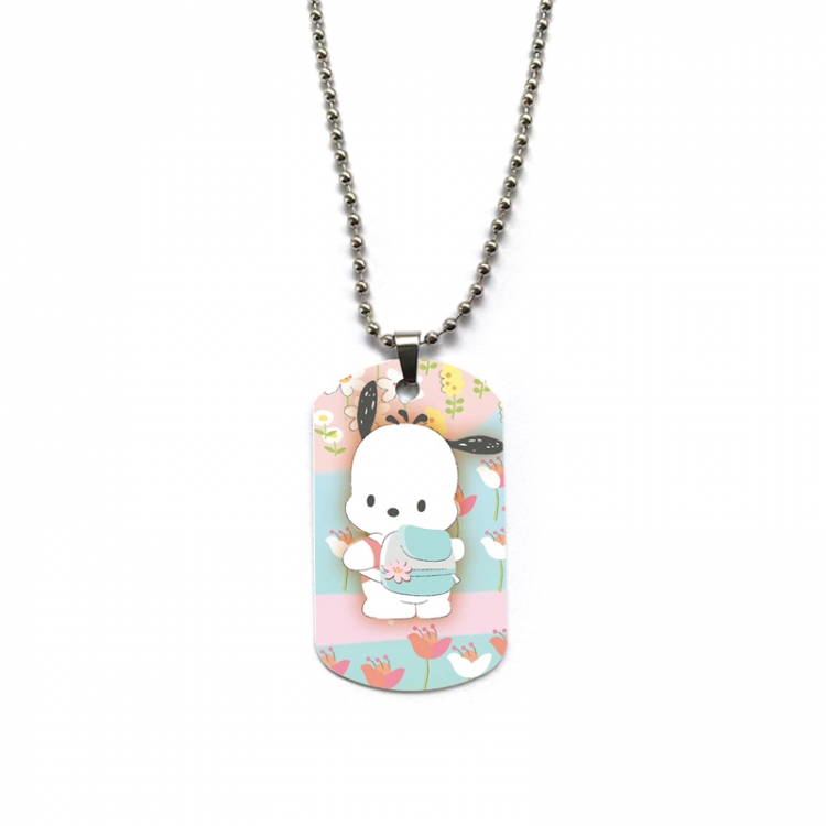 sanrio Anime double-sided full color printed military brand necklace price for 5 pcs