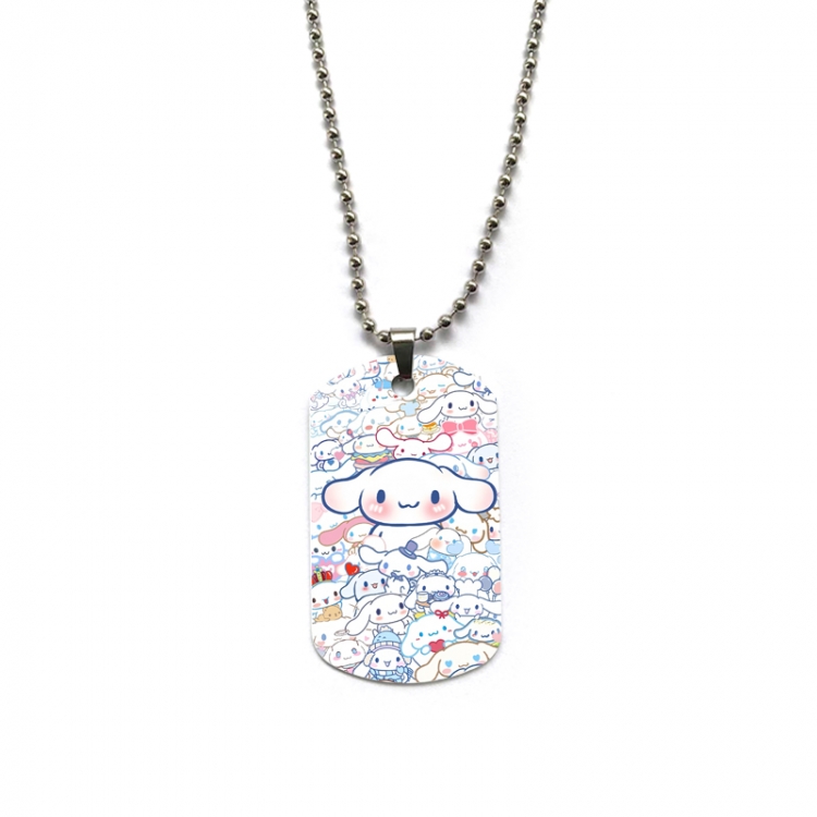 sanrio Anime double-sided full color printed military brand necklace price for 5 pcs