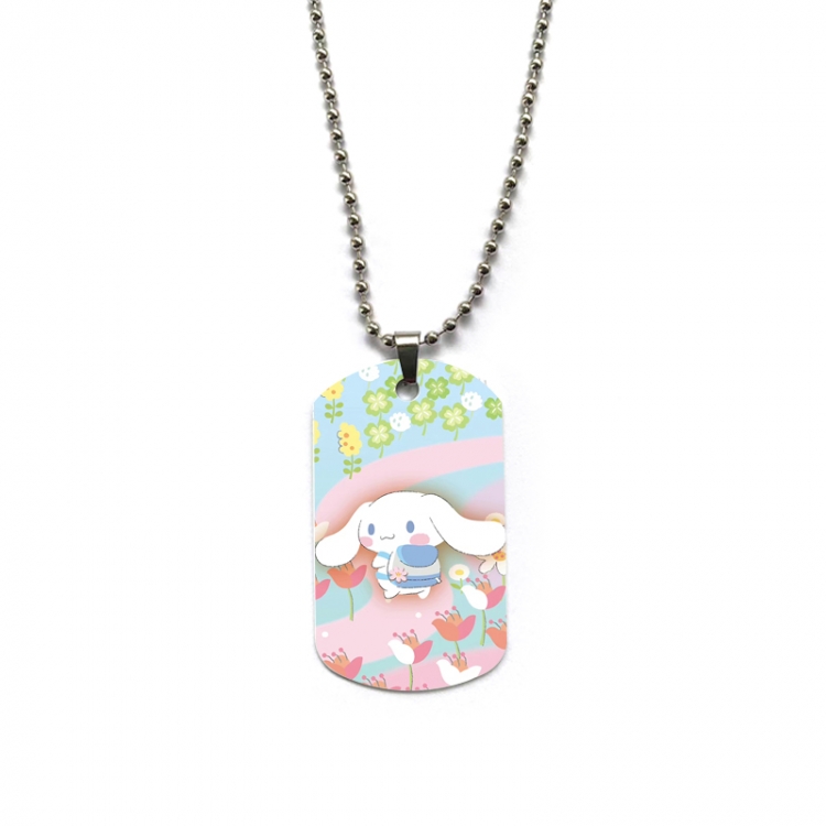 sanrio Anime double-sided full color printed military brand necklace price for 5 pcs