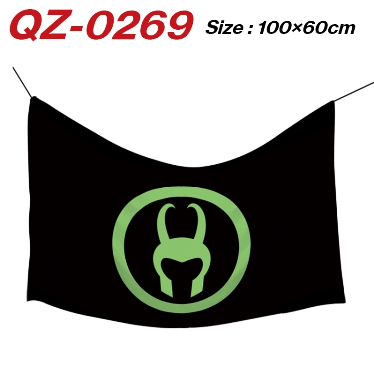 Superhero  Anime Full Color Watermark Printing Banner 100X60CM  QZ-0269