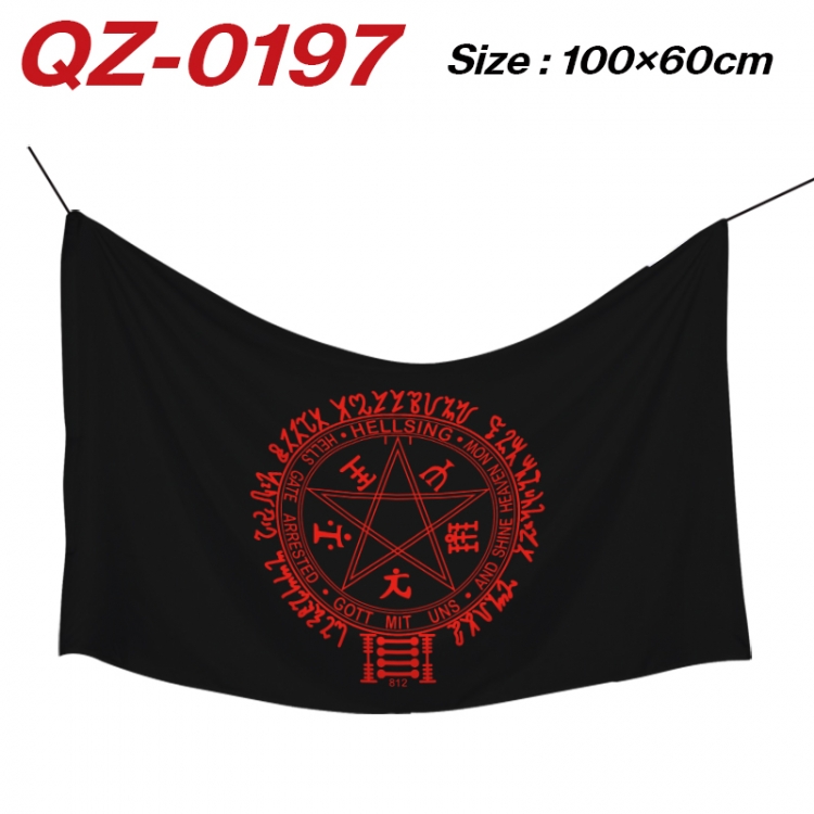 HellSing  Anime Full Color Watermark Printing Banner 100X60CM QZ-0197