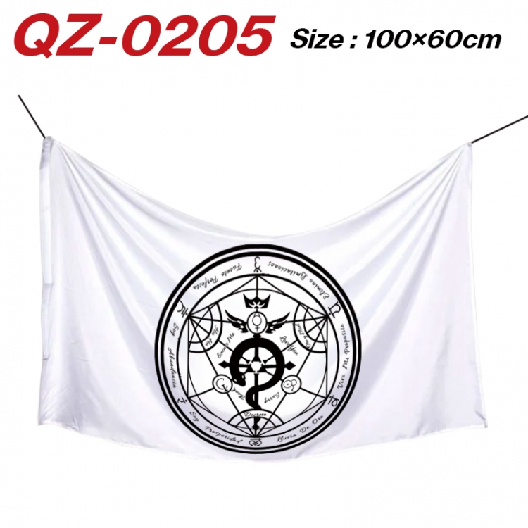 Fullmetal Alchemist  Anime Full Color Watermark Printing Banner 100X60CM  QZ-0205