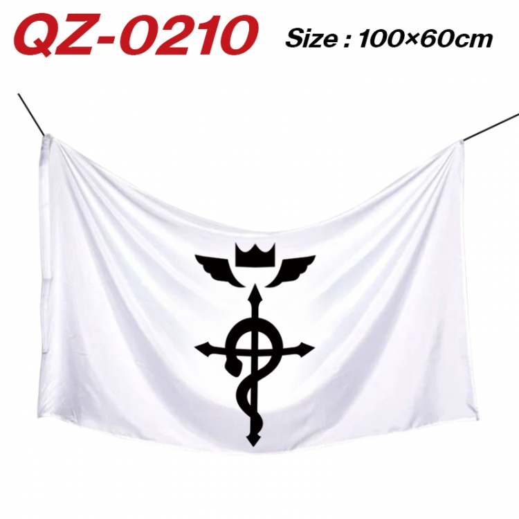 Fullmetal Alchemist  Anime Full Color Watermark Printing Banner 100X60CM QZ-0210