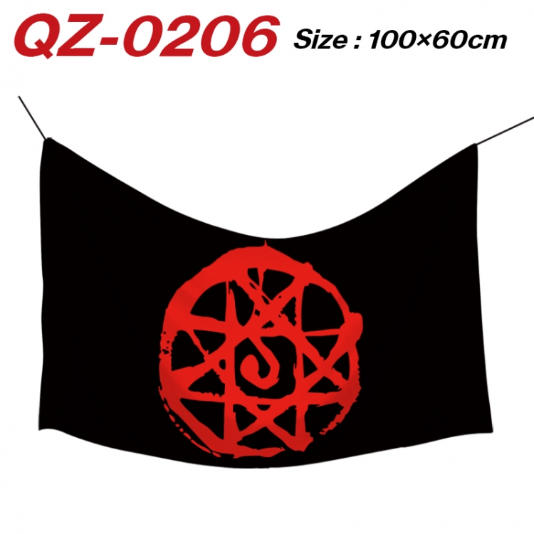 Fullmetal Alchemist  Anime Full Color Watermark Printing Banner 100X60CM QZ-0206