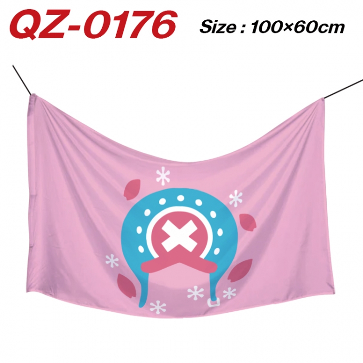 One Piece  Anime Full Color Watermark Printing Banner 100X60CM  QZ-0176