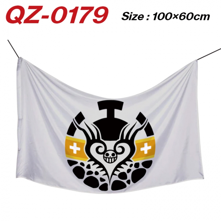 One Piece  Anime Full Color Watermark Printing Banner 100X60CM  QZ-0179