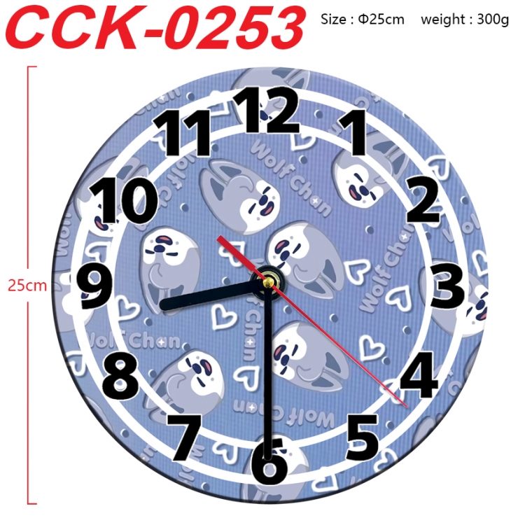 straykids Anime peripheral printed full-color wall clock 25cm CCK-0253