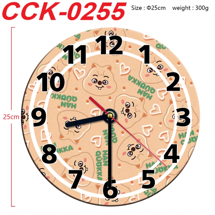 straykids Anime peripheral printed full-color wall clock 25cm CCK-0255