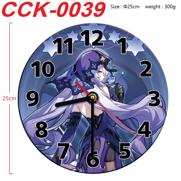 Honkai: Star Rail Anime peripheral printed full-color wall clock 25cm  CCK-0039