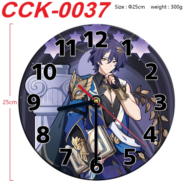 Honkai: Star Rail Anime peripheral printed full-color wall clock 25cm CCK-0037