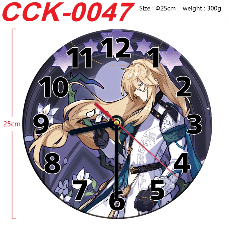 Honkai: Star Rail Anime peripheral printed full-color wall clock 25cm CCK-0047